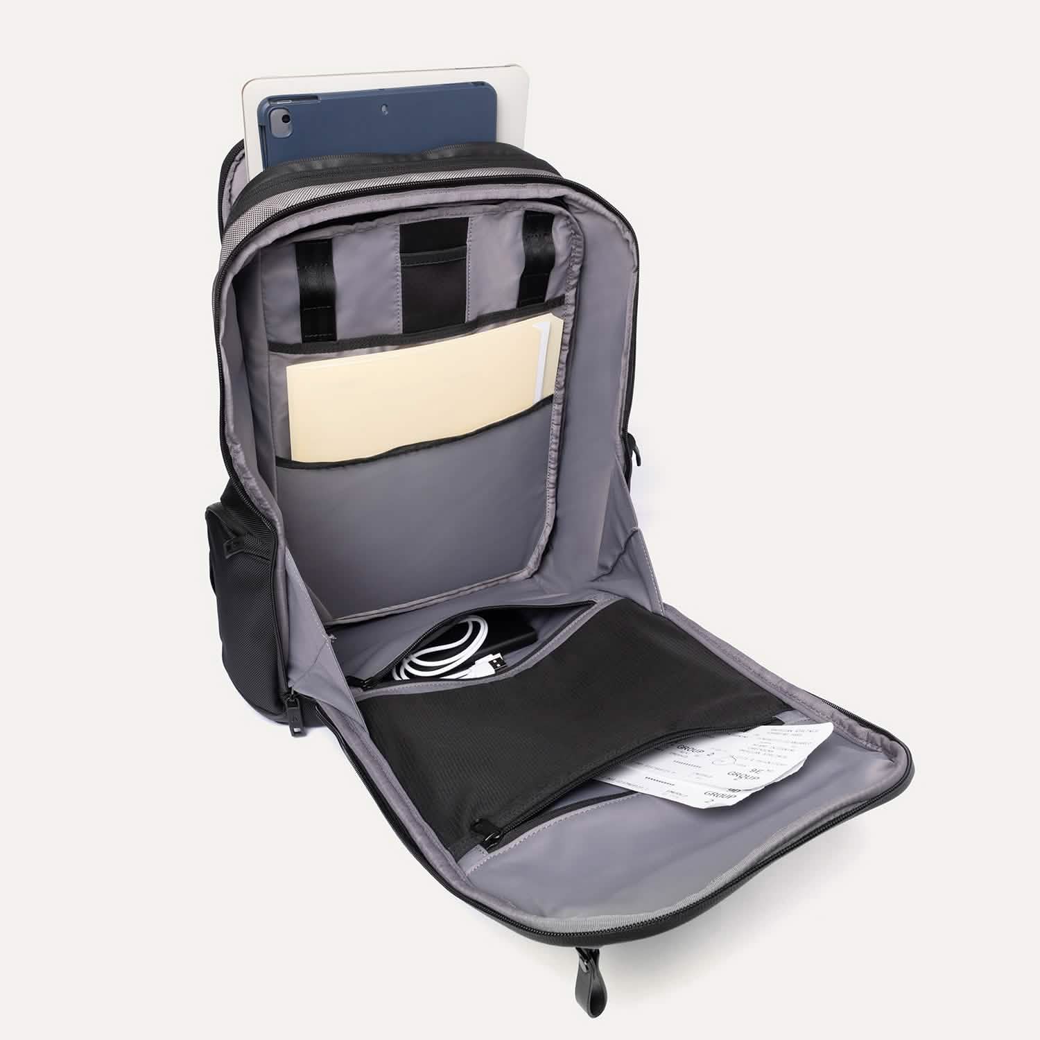 Altitude™ All-Purpose Full Expansion Laptop Backpack 24-34L- Stellar Navy Grey - Image 14