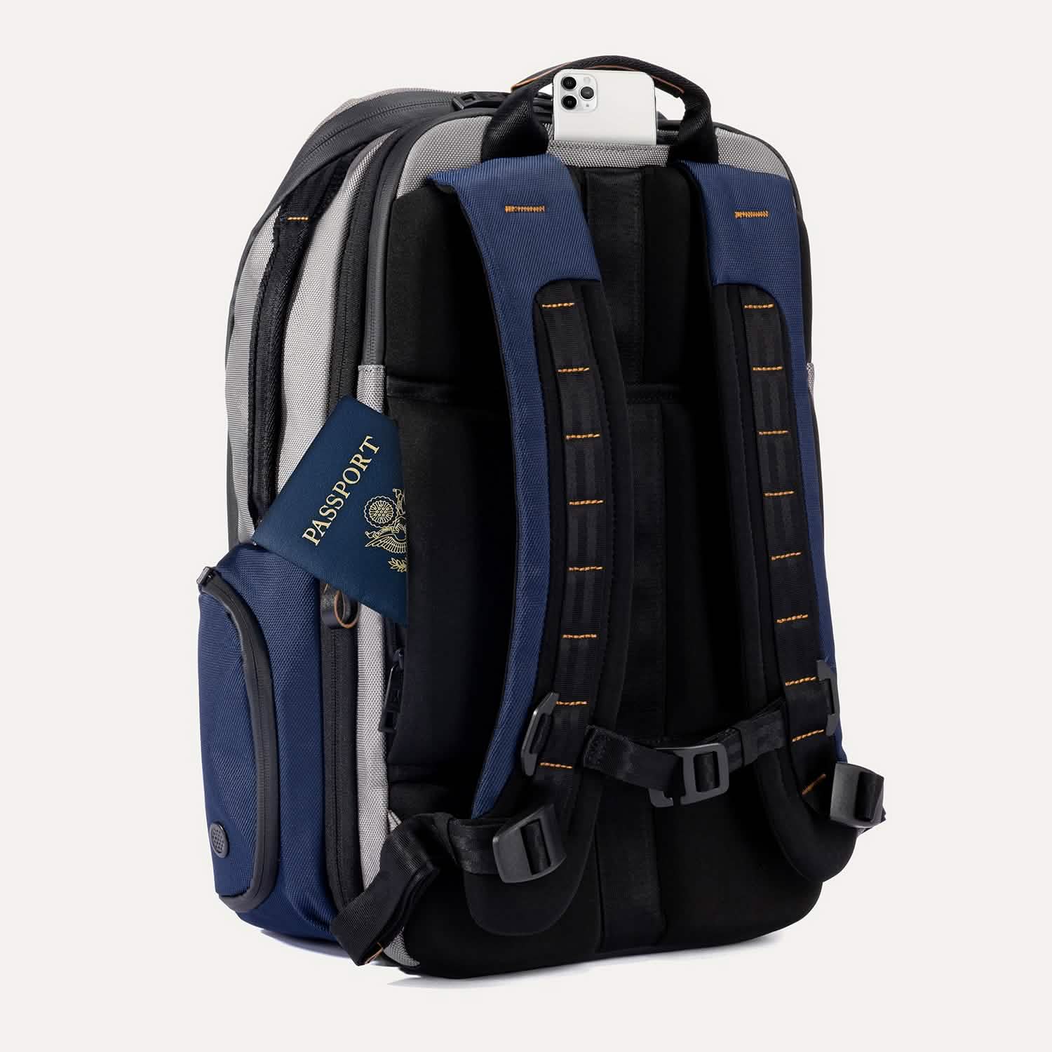 Altitude™ All-Purpose Full Expansion Laptop Backpack 24-34L- Stellar Navy Grey - Image 34